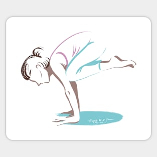 Yoga - Crow pose Sticker